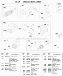 10 Kw Starter Motor Diagram and Parts List for 432447-0105-E2  Briggs and Stratton Engine